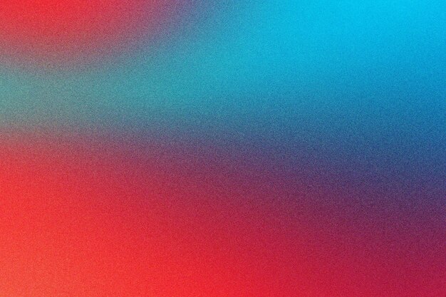 Fondo granulado de gradiente rojo y cian para diseños vibrantes