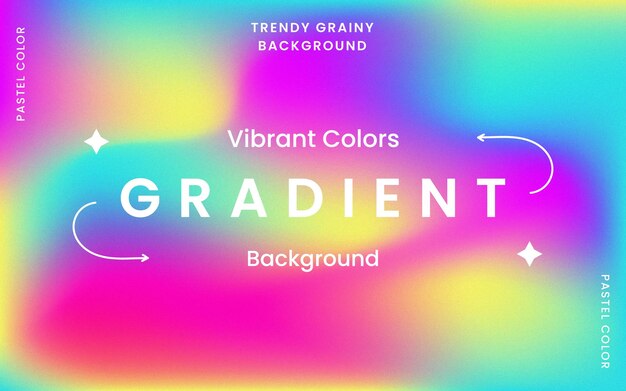 Fondo granulado de moda con colores vibrantes vector gratuito