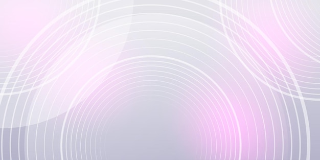 Fondo gris abstracto con líneas de círculo dinámicas Concepto de tecnología futurista