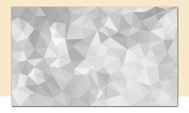 Vector fondo gris abstracto bajo poli texturizado formas triangulares en patrón aleatorio de moda bajo poli fondo
