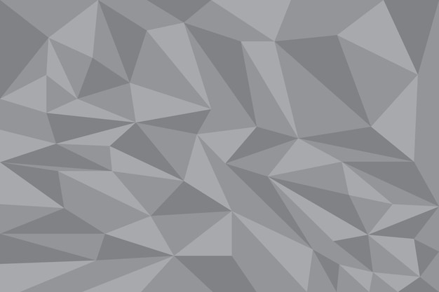 Fondo gris abstracto de polígonos Fondo de triángulos Ilustración vectorial