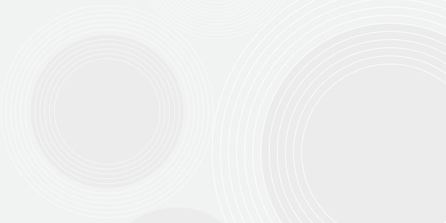 Fondo gris abstracto Rondo blanco moderno con forma de líneas geométricas