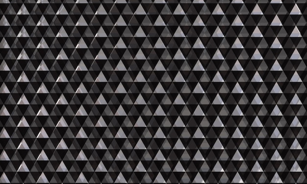 Fondo gris oscuro abstracto con textura 3d geométrica de elementos triangulares