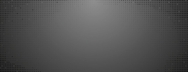 Fondo gris oscuro con efecto de gradiente y fondo vectorial de textura punteada