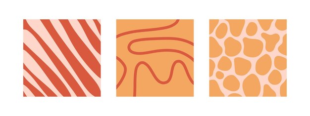El fondo groovy establece líneas ondas cuadrícula trippy remolino impresión estética hippie de los años setenta fondo retorcido