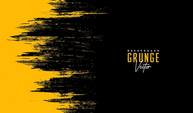 Fondo grunge abstracto negro y amarillo