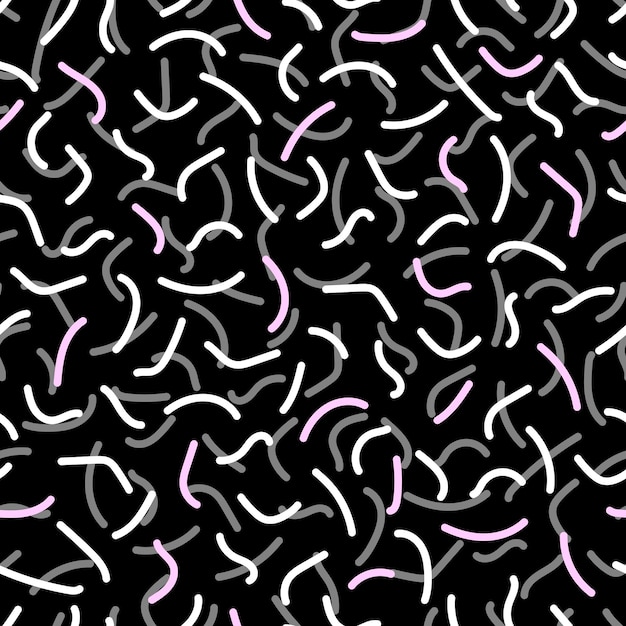 Fondo grunge Abstracto Patrón sin costuras con rayas dibujadas a mano