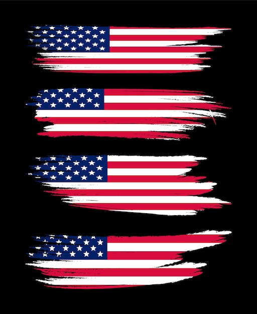 Un fondo grunge con la bandera americana en él