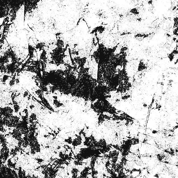 Fondo de grunge en blanco y negro. textura monocromática. patrón de vector de piedra, astillas, desgastes, nieve, montañas. superficie abstracta vintage