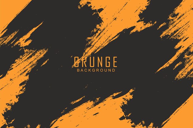 Vector el fondo grunge de color naranja abstracto