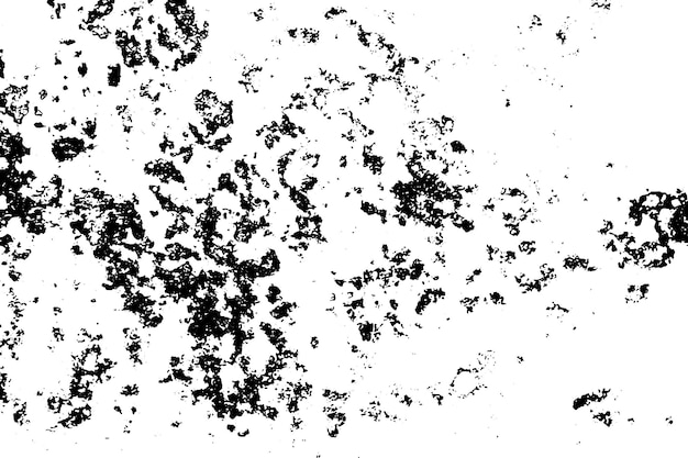 Fondo grunge de textura de ilustración abstracta en blanco y negro de puntos de chips de grietas patrón monocromo sucio de la vieja superficie desgastada