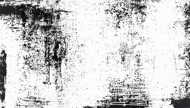 Fondo grunge vector negro y blanco textura abstracta de manchas de polvo y suciedad textura angustiada
