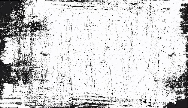 Fondo grunge vector negro y blanco textura abstracta de manchas de polvo y suciedad textura angustiada