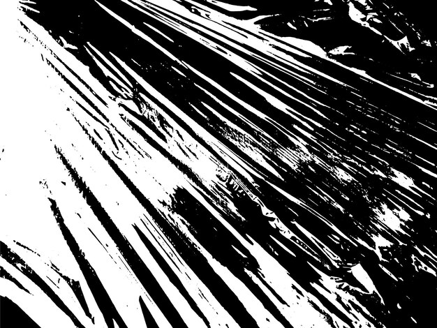 Fondo de grunge de vector urbano de película plástica estirada en blanco y negro