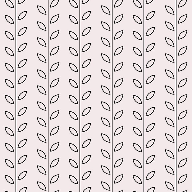 Fondo de guirnalda de impresión botánica transparente de patrón de vector de hoja minimalista