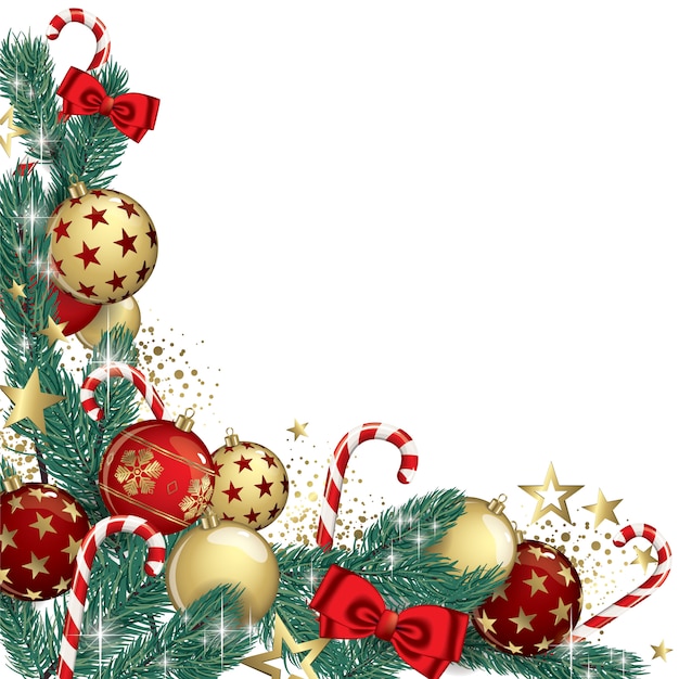 Fondo de guirnalda de Navidad