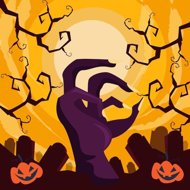 Vector fondo de halloween adecuado para el fondo