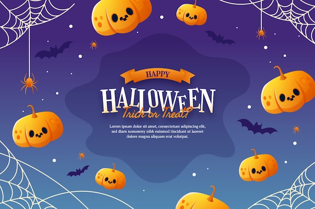 El fondo de Halloween con gradiente