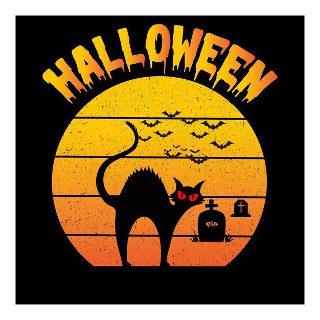 Fondo de halloween Vector Premium