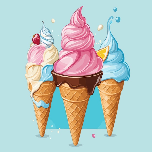 Vector el fondo del helado