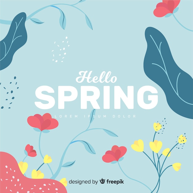 Fondo de hello spring