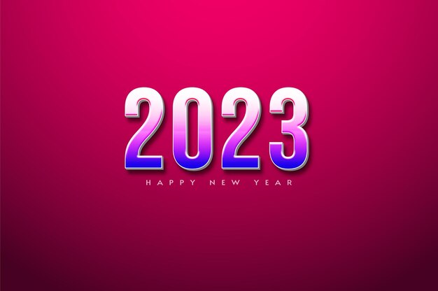 Vector fondo hermoso feliz año nuevo 2023