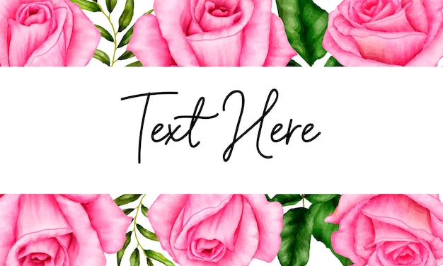 Fondo hermoso de flores acuarela dibujada a mano
