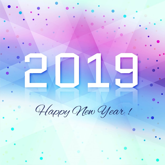 Fondo hermoso hermoso feliz año nuevo texto 2019