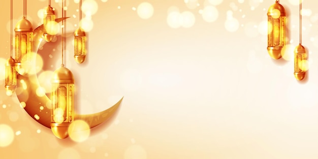 Fondo hermoso mes sagrado Eid Mubarak