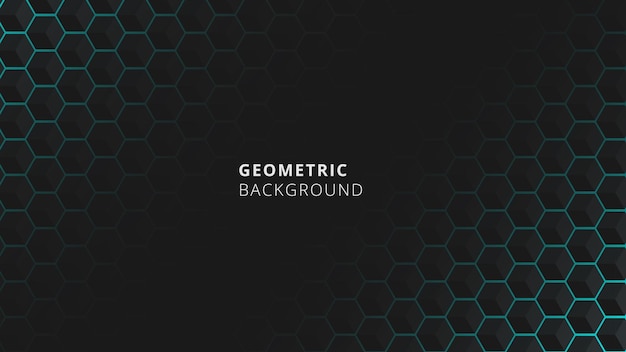 Fondo hexagonal abstracto