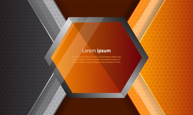 Fondo hexagonal de forma geométrica abstracta