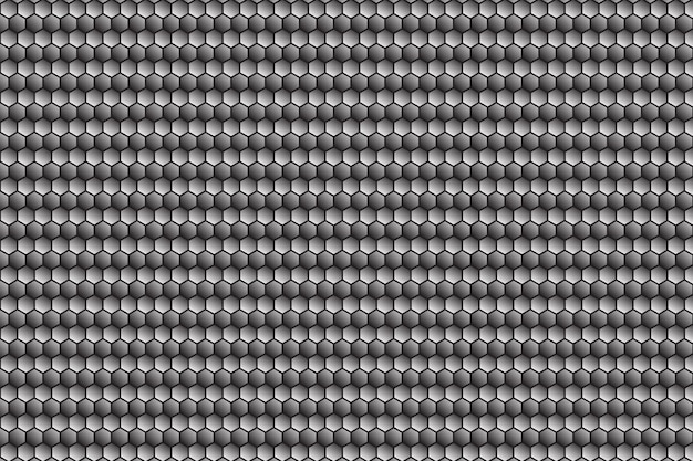 fondo hexagonal de gradiente y fondo de gradiente en blanco y negro o monocromático