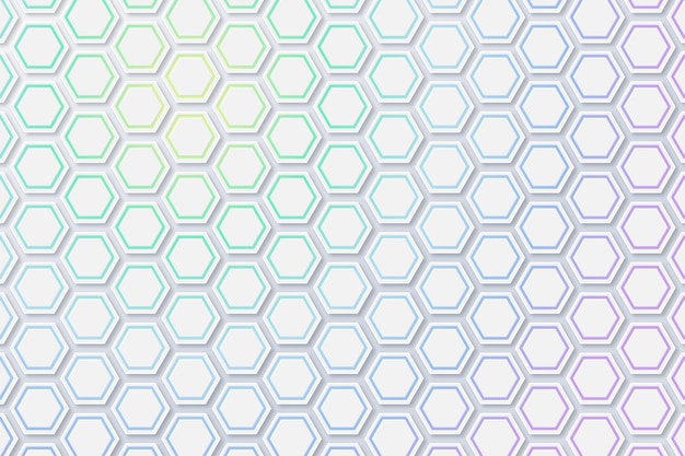 Fondo hexagonal con gradiente