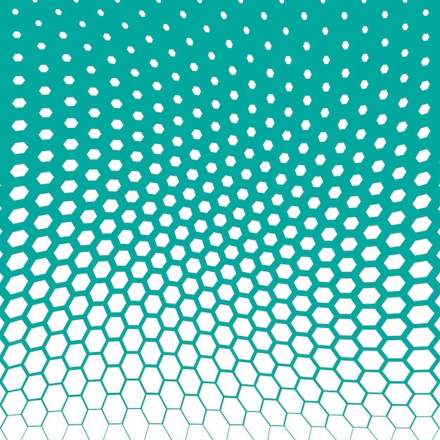 Fondo hexagonal de medio tono abstracto