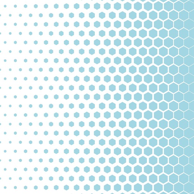 Fondo hexagonal de medio tono abstracto