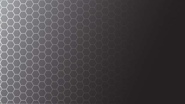 Vector fondo hexagonal negro de panal