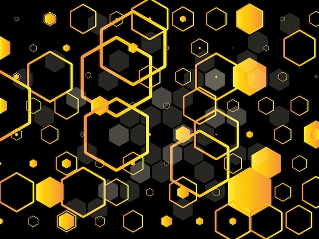 Un fondo hexagonal