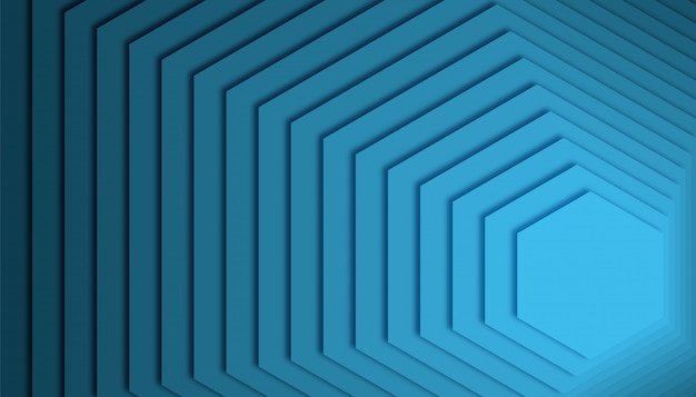 Fondo de hexágono azul