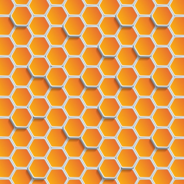 Vector fondo de hexágono de forma geométrica abstracta, fondo abstracto geométrico con hexágonos