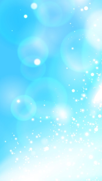 Fondo de la historia del cielo azul con luces de destello blancas efecto de la cámara de la lente ilustración vectorial de stock en