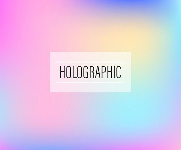 Fondo de hoja holográfica iridiscente abstracta borrosa.