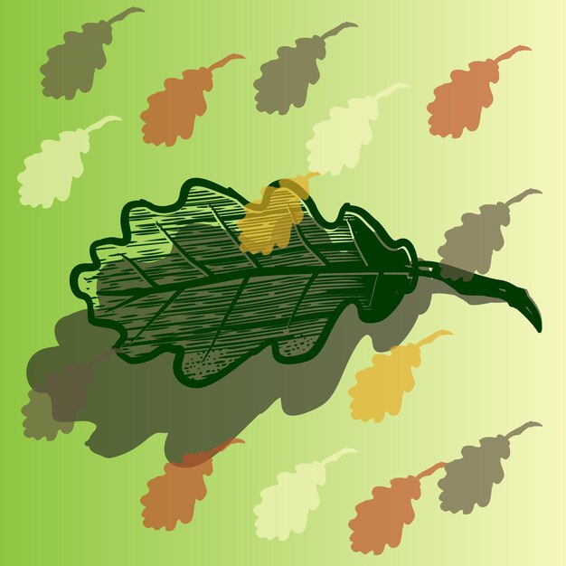 Fondo de hoja otoño