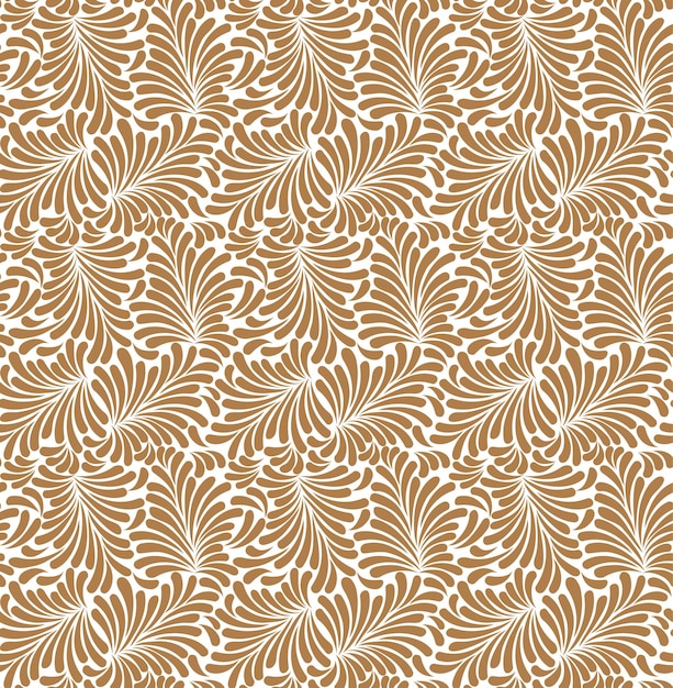 Fondo de hojas abstractas doradas sin fisuras patrón de escarcha sobre vidrio