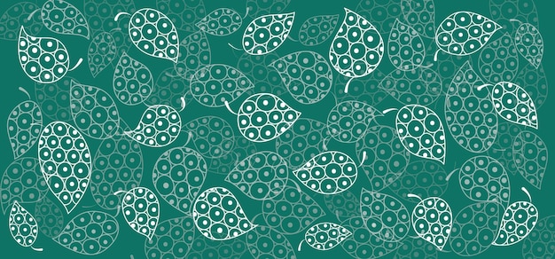 Fondo de hojas sin costuras Patrones florales ilustración vectorial
