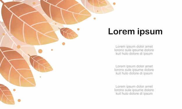 fondo de hojas de otoño para el diseño de eventos de hola otoño