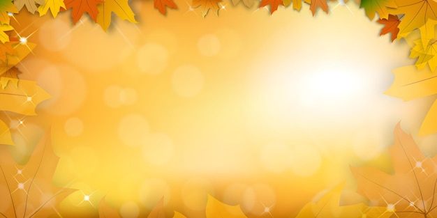 Fondo de hojas de otoño
