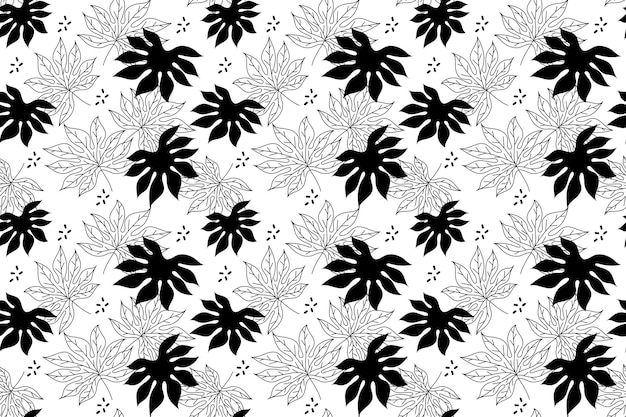 Fondo de hojas de palmeras