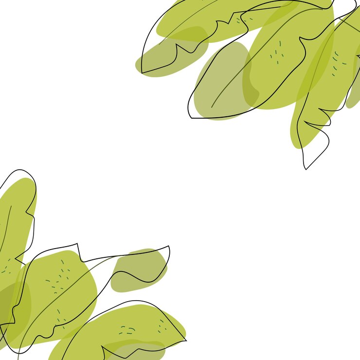 Vector fondo de hojas de plátano doodle