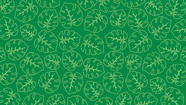 Fondo de hojas tropicales verdes monstera