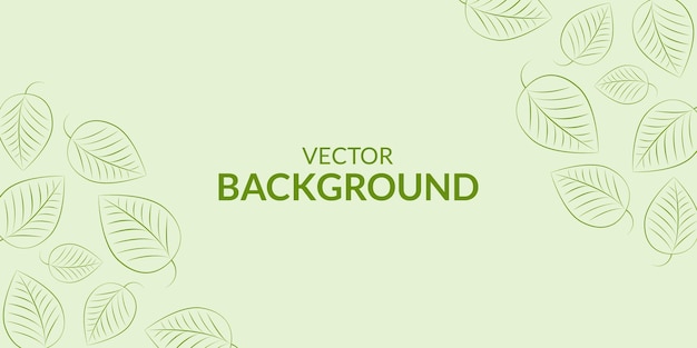Fondo con hojas verdes vector